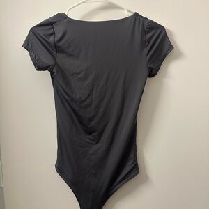 Black Short Sleeve Bodysuit